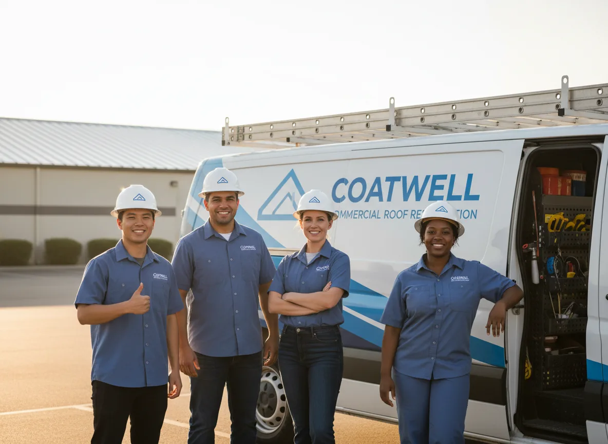 Commercial roof coating company in Knickerbocker, TX
